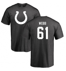 NFL Nike Indianapolis Colts #61 JMarcus Webb Ash One Color T-Shirt