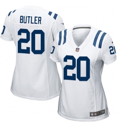 Women's Nike Indianapolis Colts #20 Darius Butler Game White NFL Jersey