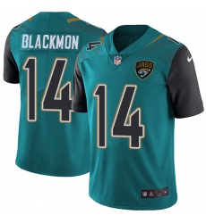 Men's Nike Jacksonville Jaguars #14 Justin Blackmon Teal Green Team Color Vapor Untouchable Limited Player NFL Jersey