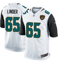 Men's Nike Jacksonville Jaguars #65 Brandon Linder Game White NFL Jersey