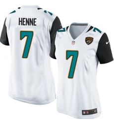 Women's Nike Jacksonville Jaguars #7 Chad Henne Game White NFL Jersey