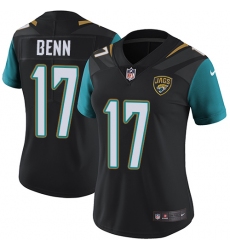 Women's Nike Jacksonville Jaguars #17 Arrelious Benn Elite Black Alternate NFL Jersey