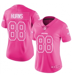 Women's Nike Jacksonville Jaguars #88 Allen Hurns Limited Pink Rush Fashion NFL Jersey