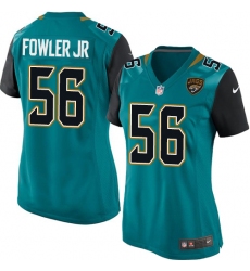 Women's Nike Jacksonville Jaguars #56 Dante Fowler Jr Game Teal Green Team Color NFL Jersey