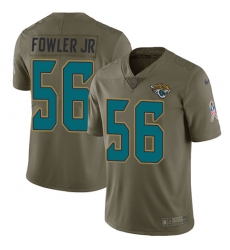 Youth Nike Jacksonville Jaguars #56 Dante Fowler Jr Limited Olive 2017 Salute to Service NFL Jersey