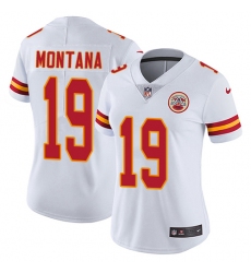 Women's Nike Kansas City Chiefs #19 Joe Montana Elite White NFL Jersey