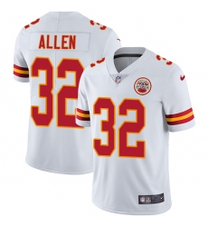 Men's Nike Kansas City Chiefs #32 Marcus Allen White Vapor Untouchable Limited Player NFL Jersey