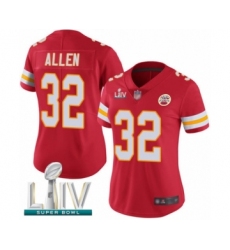 Women's Kansas City Chiefs #32 Marcus Allen Red Team Color Vapor Untouchable Limited Player Super Bowl LIV Bound Football Jersey