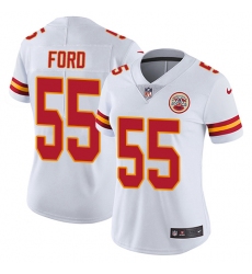 Women's Nike Kansas City Chiefs #55 Dee Ford Elite White NFL Jersey