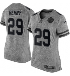 Women's Nike Kansas City Chiefs #29 Eric Berry Limited Gray Gridiron NFL Jersey