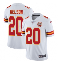 Youth Nike Kansas City Chiefs #20 Steven Nelson White Vapor Untouchable Limited Player NFL Jersey