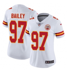 Women's Nike Kansas City Chiefs #97 Allen Bailey White Vapor Untouchable Limited Player NFL Jersey