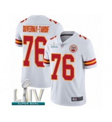 Men's Kansas City Chiefs #76 Laurent Duvernay-Tardif White Vapor Untouchable Limited Player Super Bowl LIV Bound Football Jersey