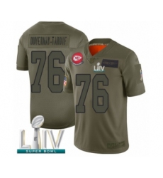 Youth Kansas City Chiefs #76 Laurent Duvernay-Tardif Limited Olive 2019 Salute to Service Super Bowl LIV Bound Football Jersey