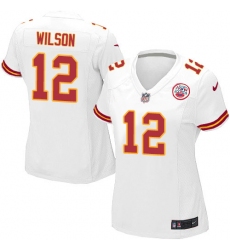 Women's Nike Kansas City Chiefs #12 Albert Wilson Game White NFL Jersey