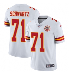 Youth Nike Kansas City Chiefs #71 Mitchell Schwartz White Vapor Untouchable Limited Player NFL Jersey