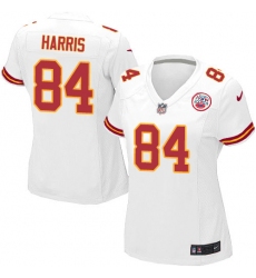 Women's Nike Kansas City Chiefs #84 Demetrius Harris Game White NFL Jersey
