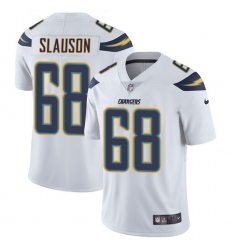 Youth Nike Los Angeles Chargers #68 Matt Slauson Elite White NFL Jersey